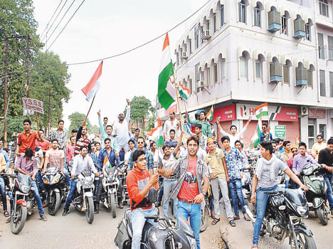 JNU episode brought on procession