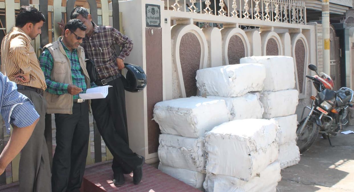 question paper supplied in open bags