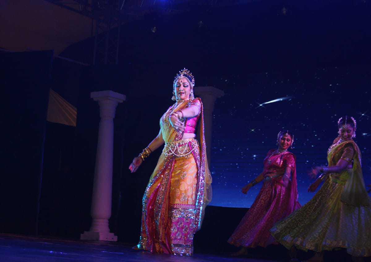 hema malini performed in a program help in vrindavan