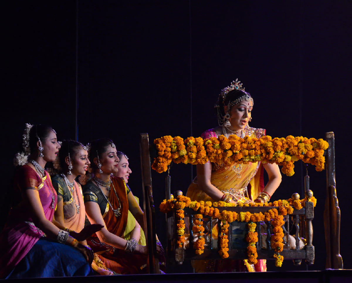 hema malini performed in a program help in vrindavan
