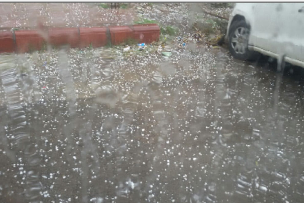 Rain destroy crops in North India