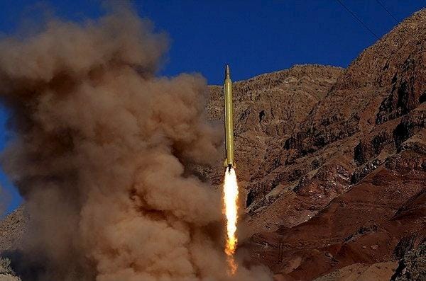 Pictures of Iran's missile tests
