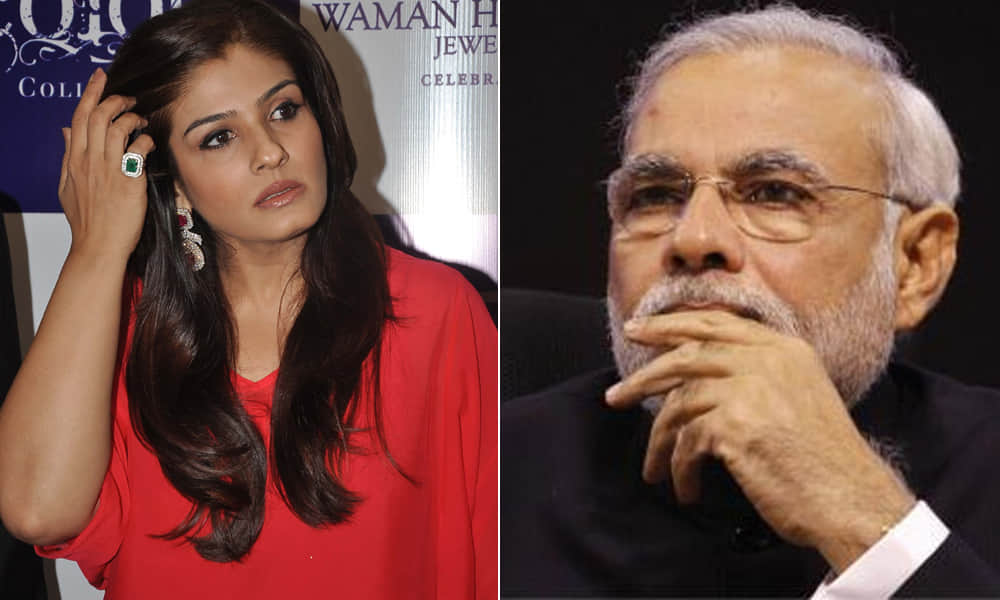 Raveena Tandon Urges PM modi to save forests and wildlife