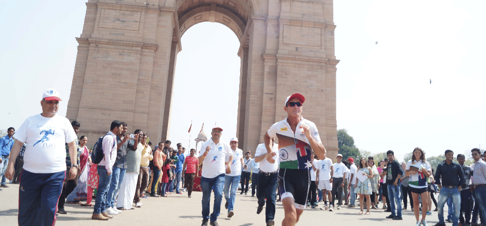 Austarlian runner Farmer reached Delhi