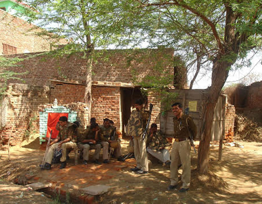 harassment opposed murder in Mathura, Pac deployed.