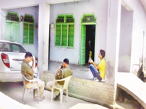 Gram pradhan has put kerosene attempted self-immolation