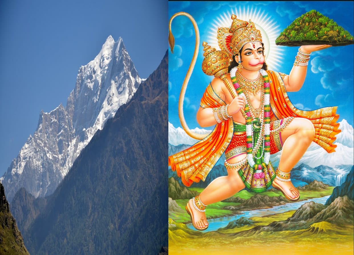 Dronagiri people angry with lord Hanuman.