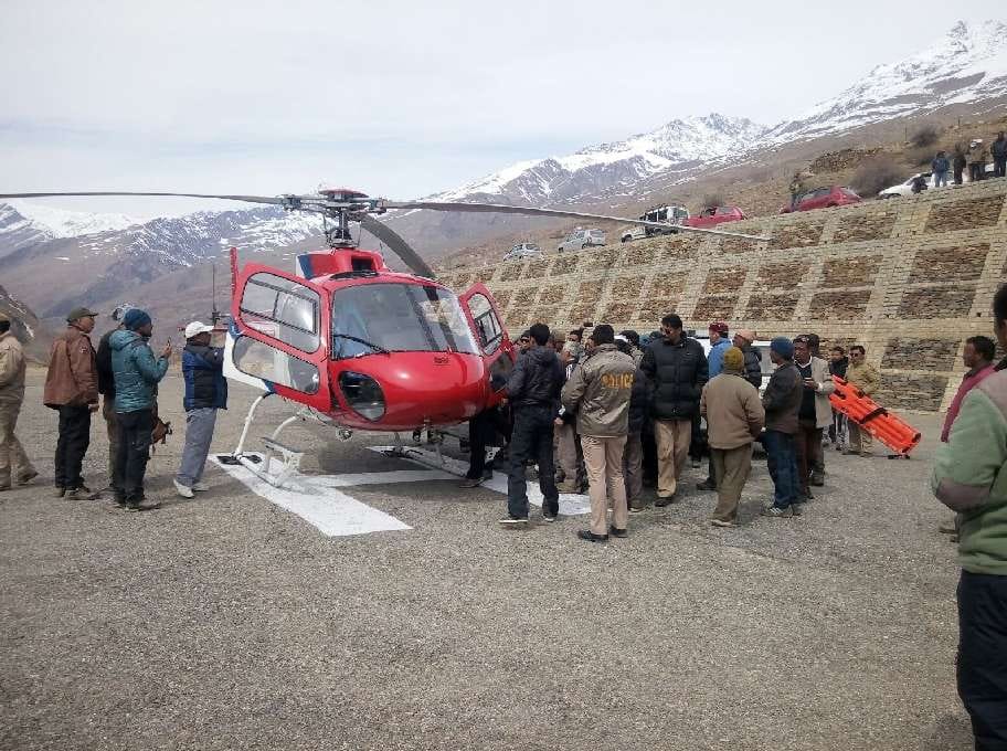 himachal govt have only single helicopter.