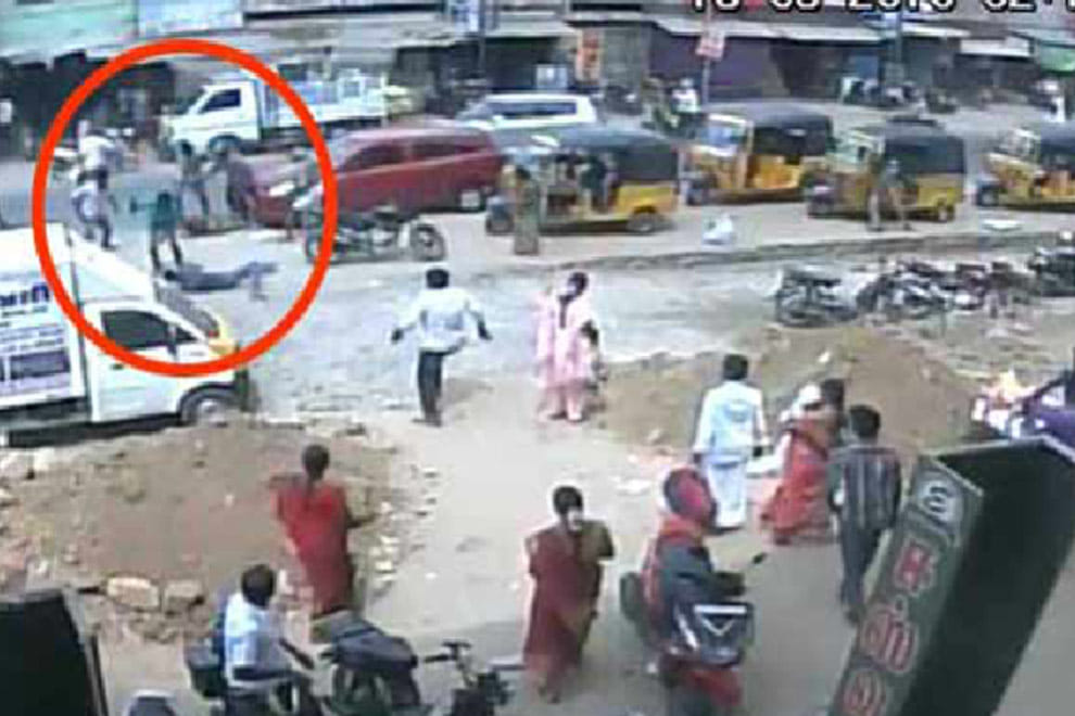 Man brutally murdered in Public at bus stand in Tirupur