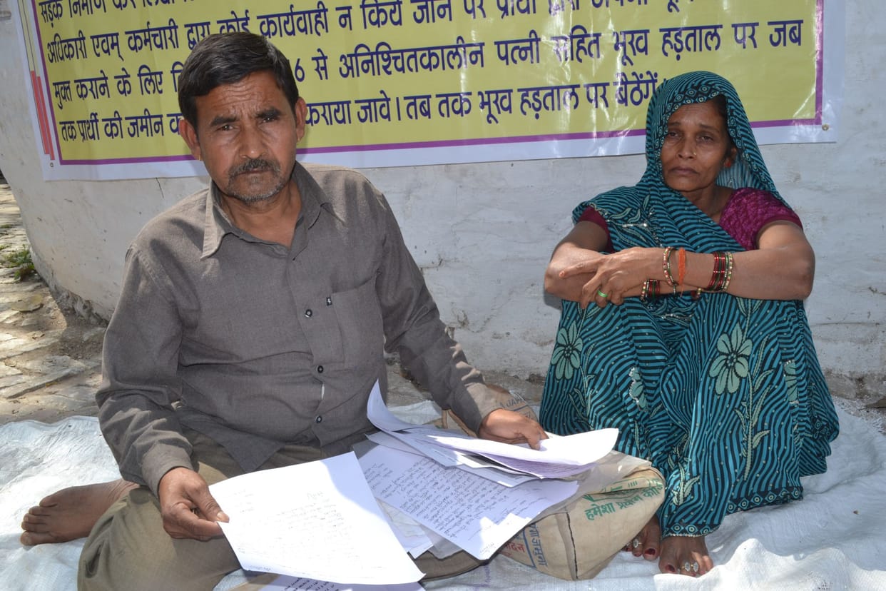 Launched a hunger strike for justice