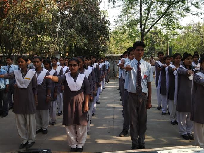 dm rajshekhar administered pledge in schools