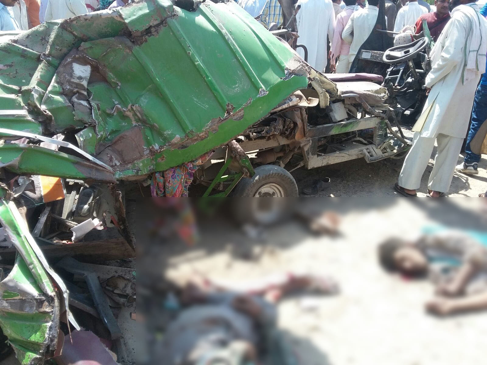 accident at Bareilly pilibhit bypass