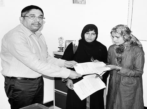 Receiving appointment letter bloom face 