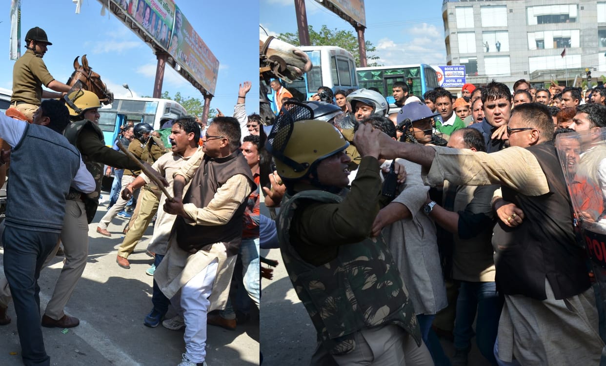 MLA ganesh joshi fight with SSP dehradun.