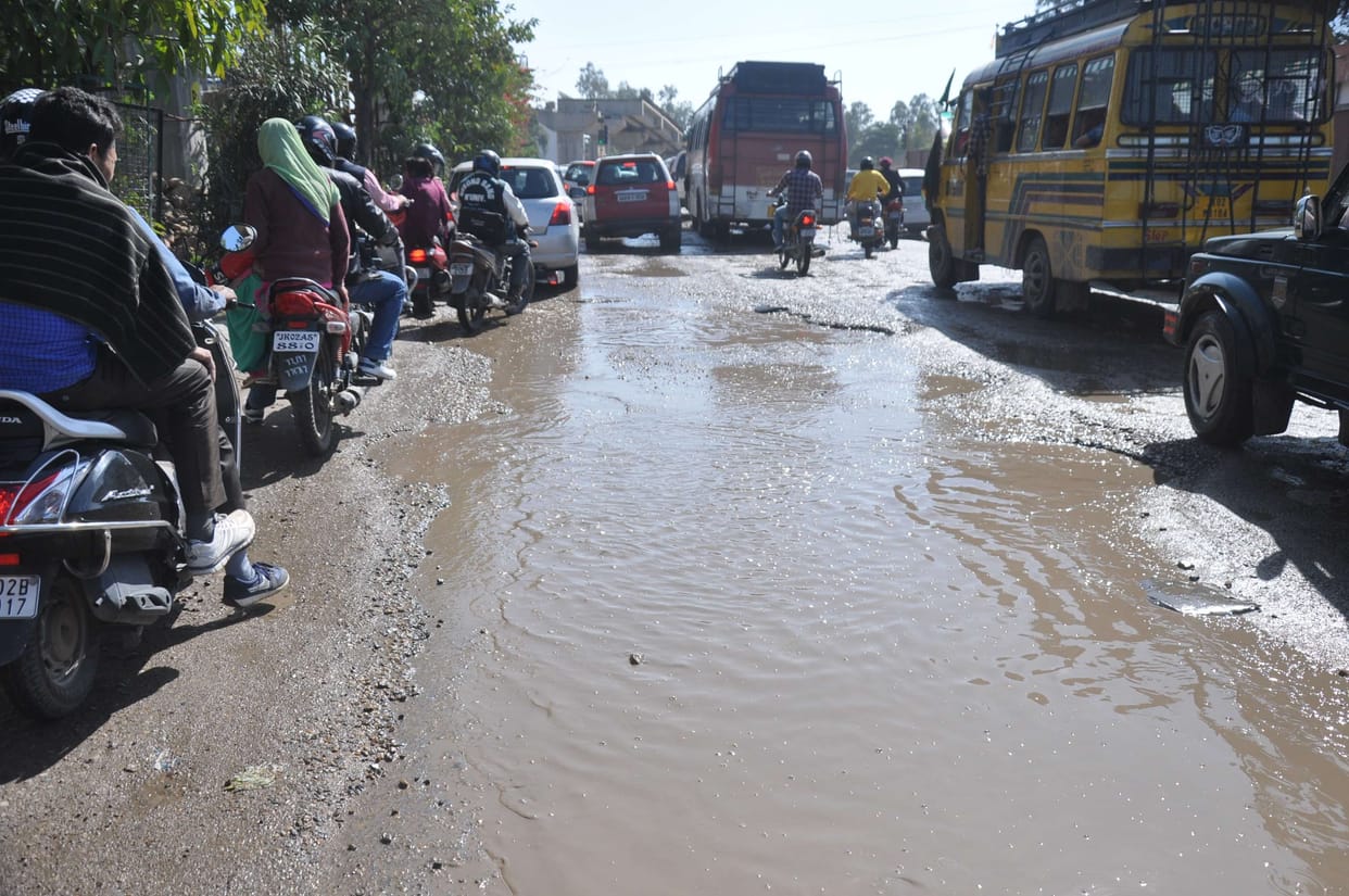 people Annoying from Decaying road
