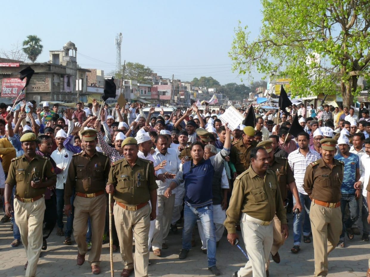  Traders said stop train protest