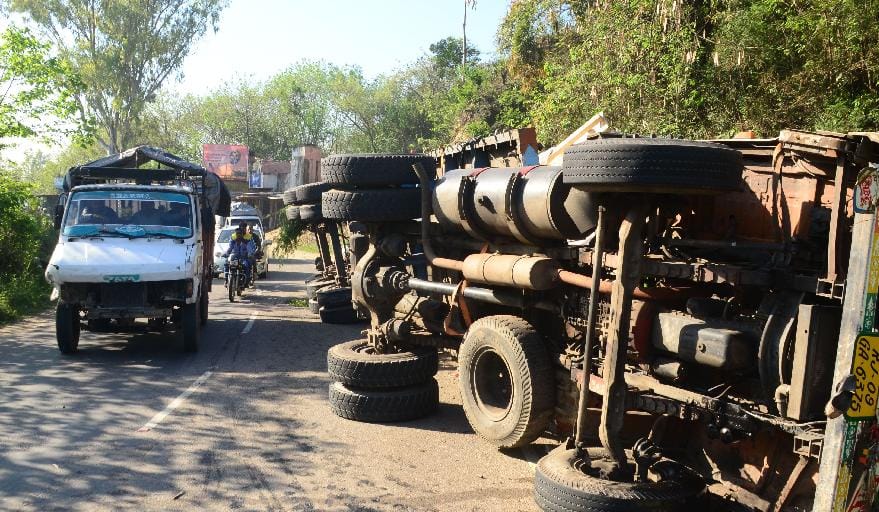 two injured in road accident