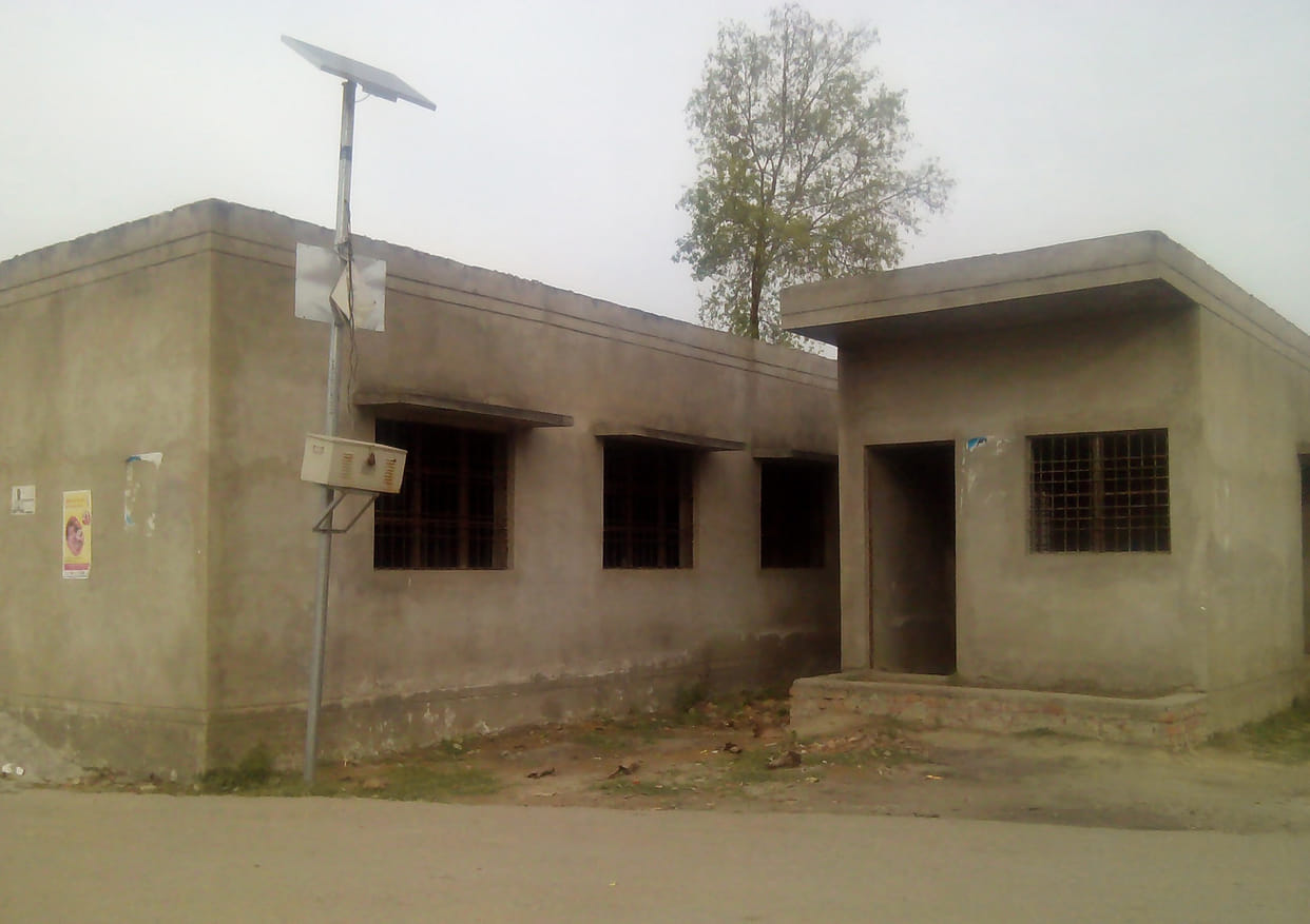 Bijhari Tehsil office construction hanging in middle