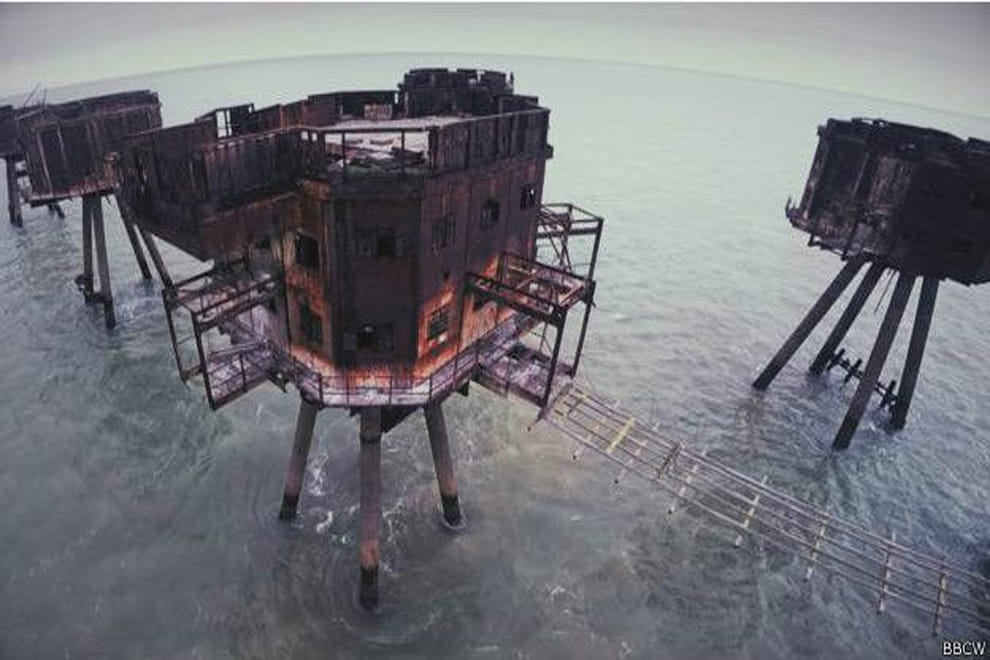 fort in sea for security of britain
