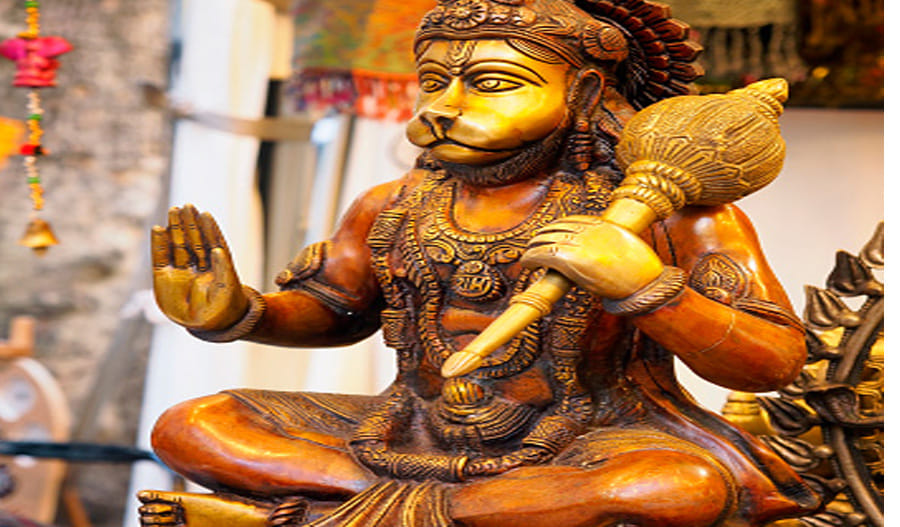 Hanuman devotees immersed in devotion