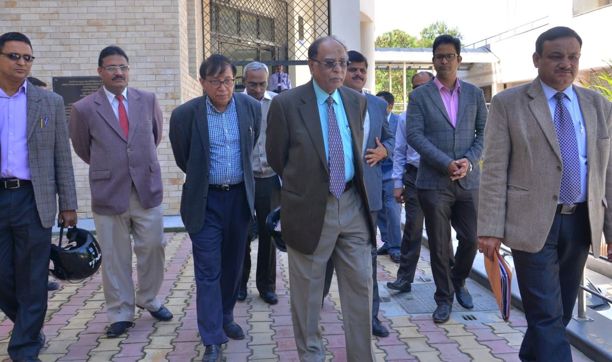 NAAC team inspected the administrative building