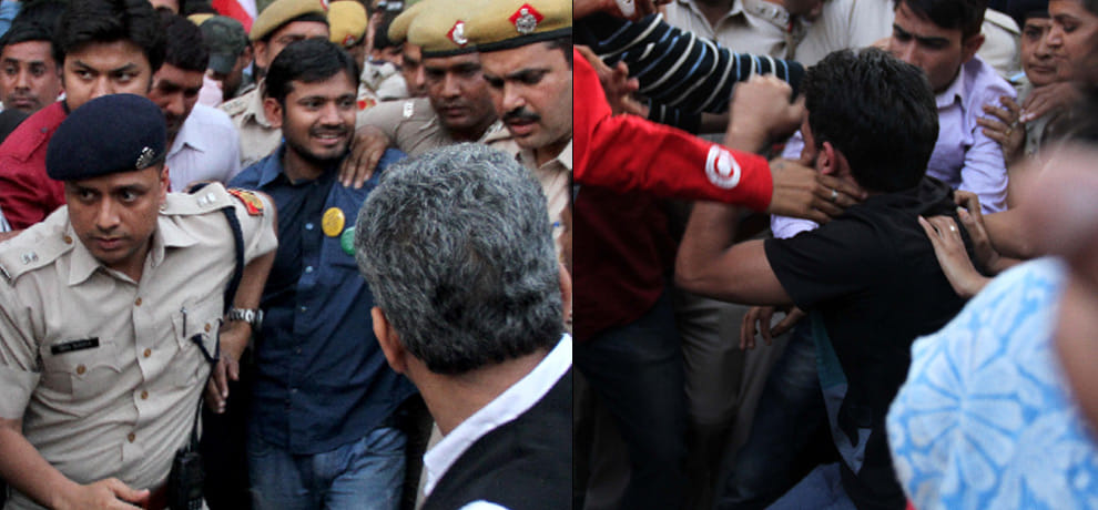 two time attack on kanhaiya kumar in the 25-minute speech