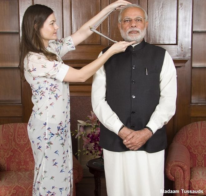 statue of narendra modi in madame tussauds