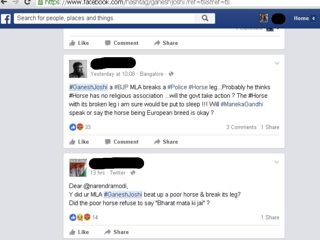 people against bjp mla ganesh joshi in social media