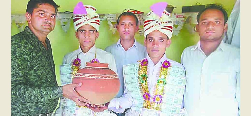 grooms took oath of water conservation before marriage