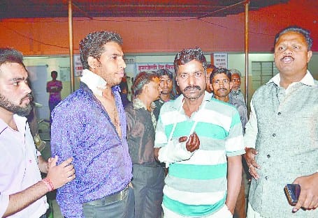 Birthday party lasted bullets , four injured