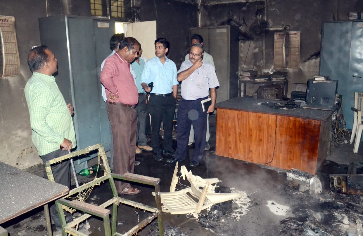  Collectorate in the Divine Room Fire caused by a short circuit