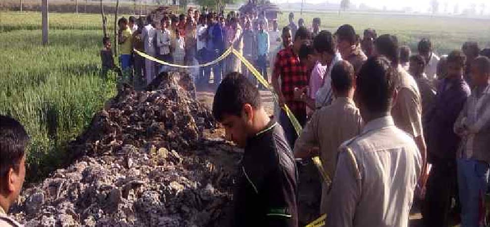 Pregnant daughter in law murdered, burned, blood stains and skull open case