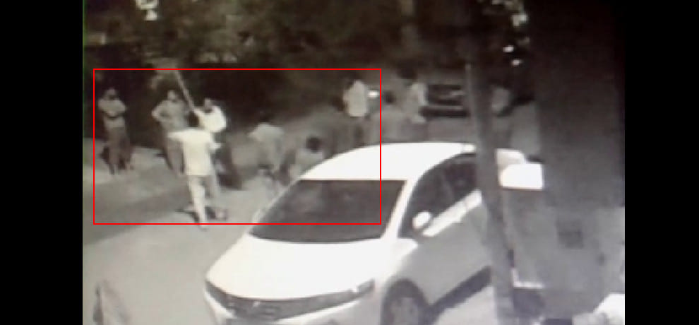 brutally beating to man captured in CCTV