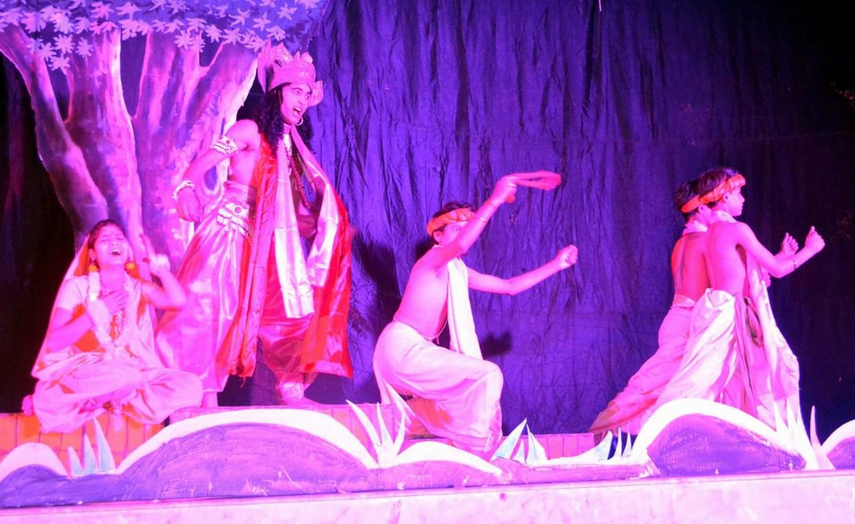 Sanskrit drama was staged in Ashcharycudamani