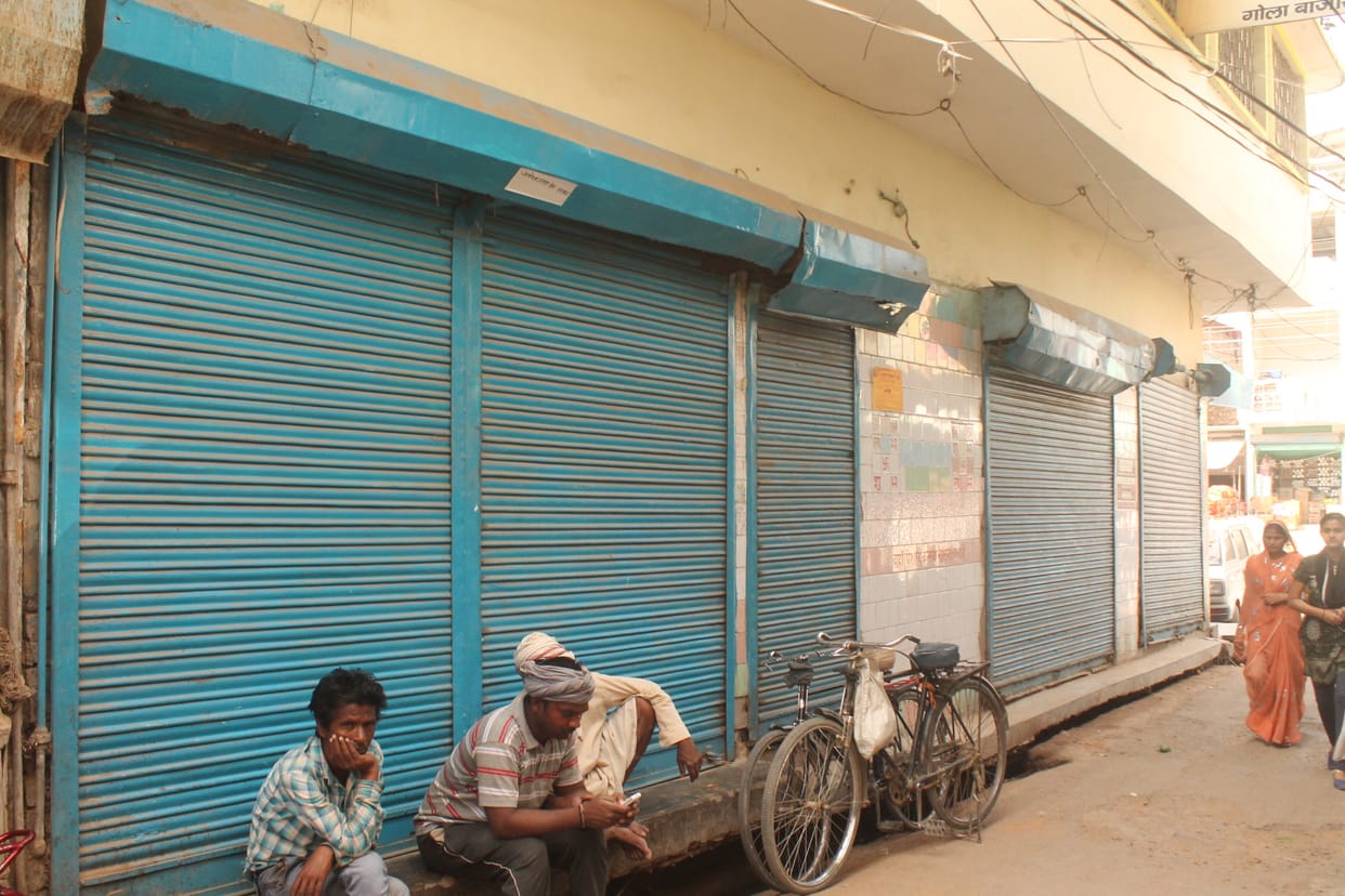 Shops remained closed in protest against the increase in excise duty