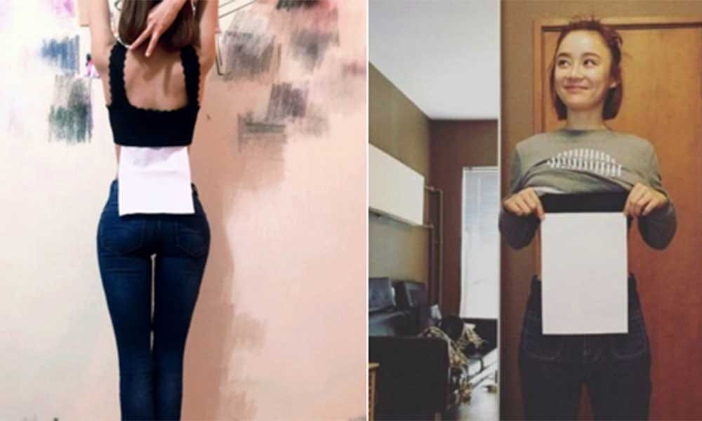 Weird  Paper waist challenge trending in China