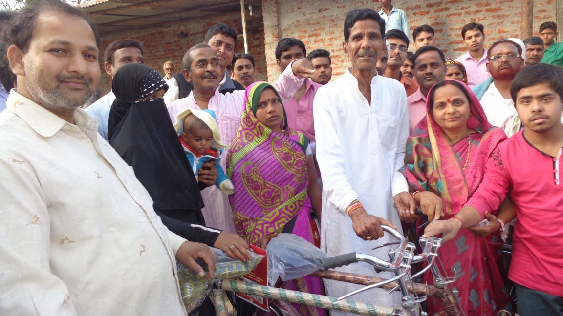 Bicycles distributed among the workers