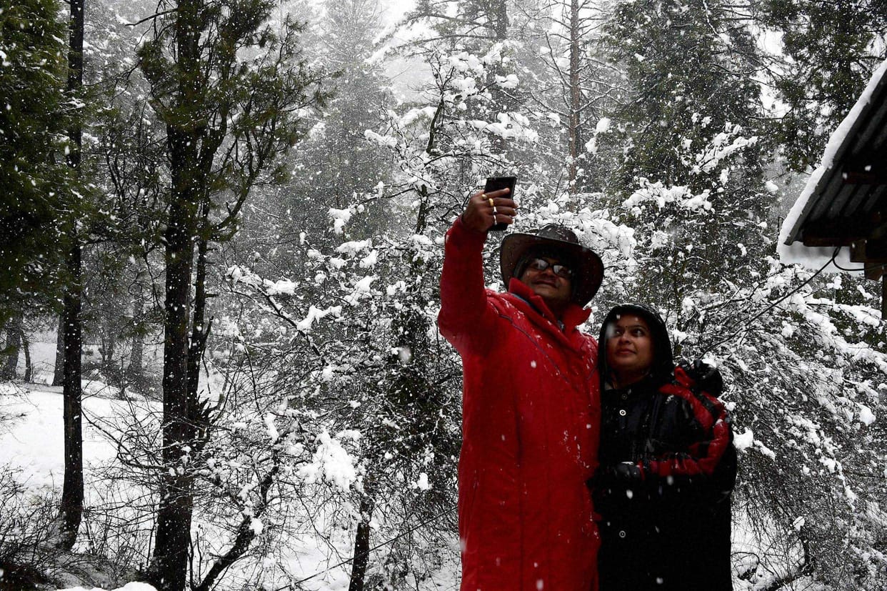 temerature is go down, due to snowfall in chuddhar