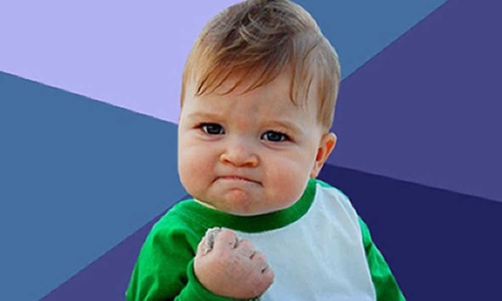 Success kid sam as grown up
