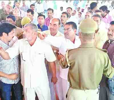 During the training the leaders commotion