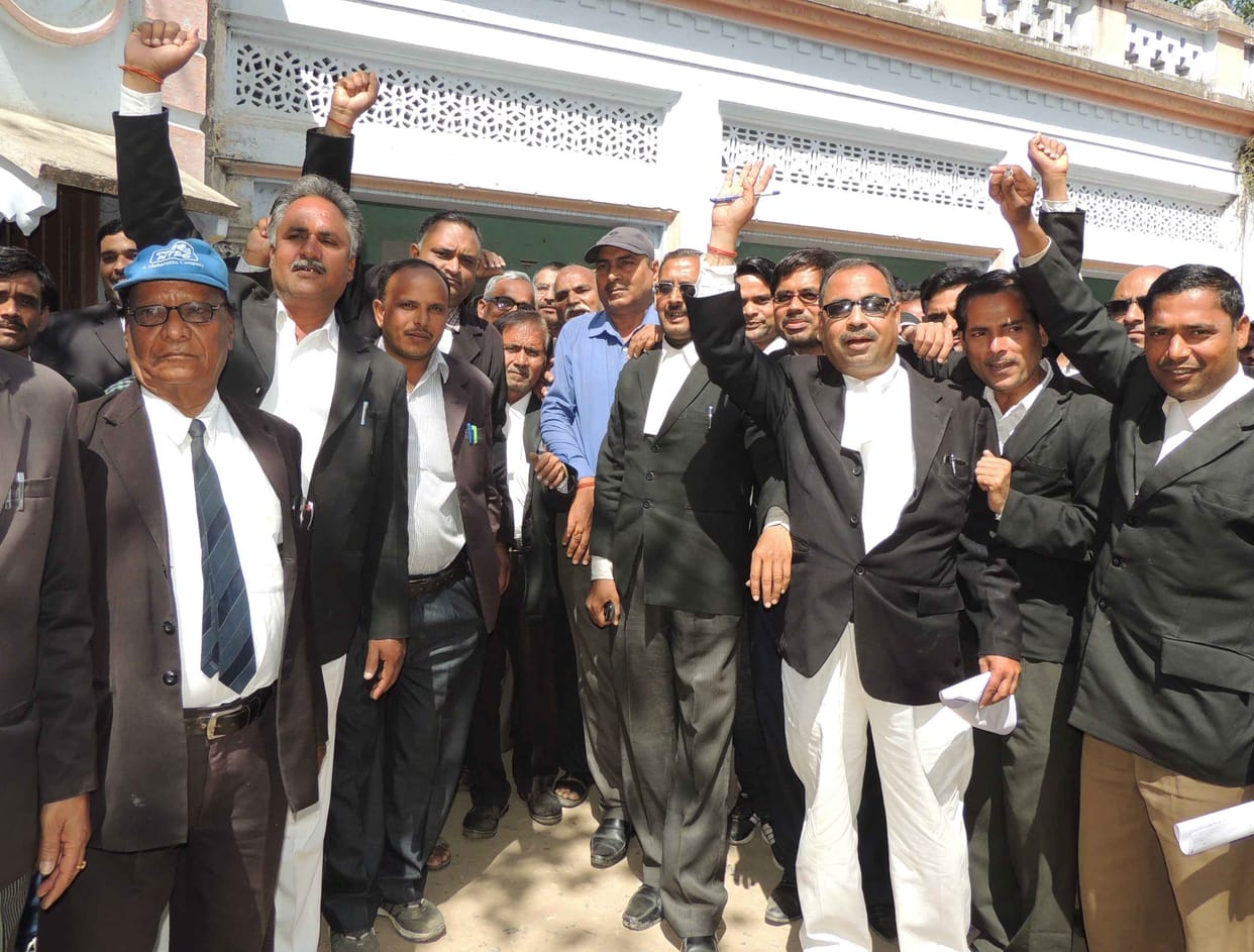 Advocates protested