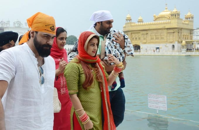 Arya Babbar and Jasmine Puri Visit Golden Temple