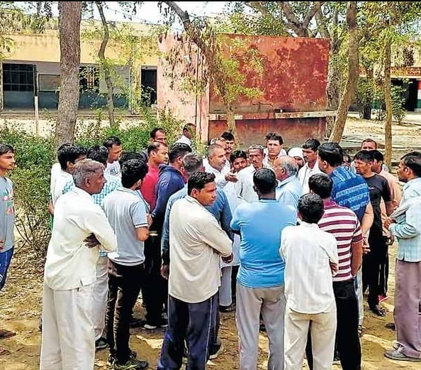 adult video viral, girl student suicide, teacher suspension, bhiwani news