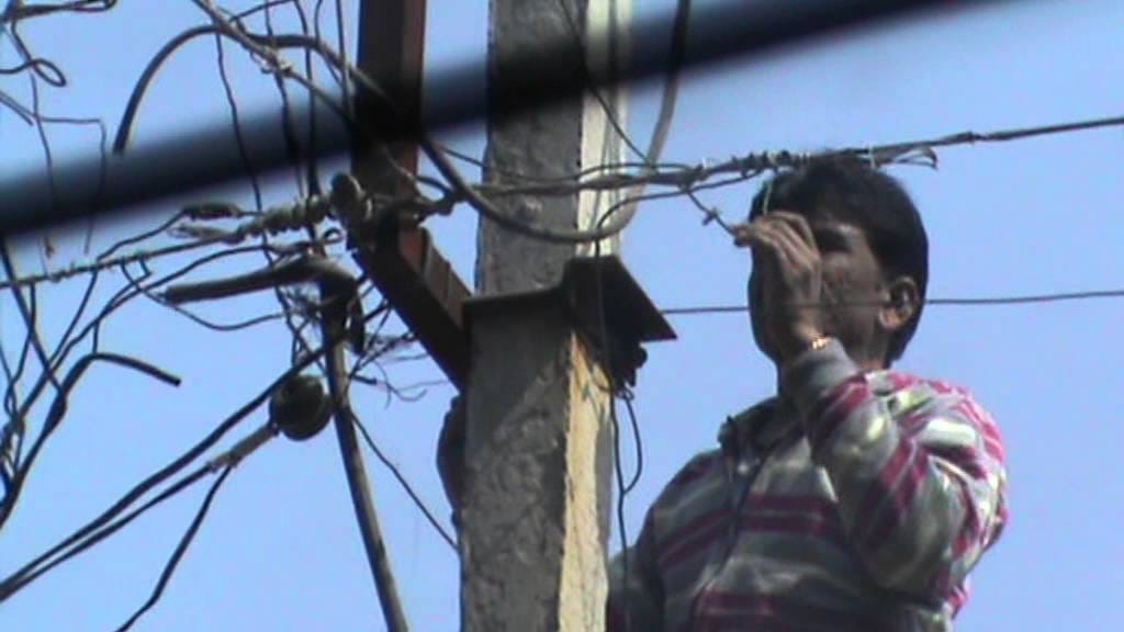 Cable box cracked , half of the city without electricity