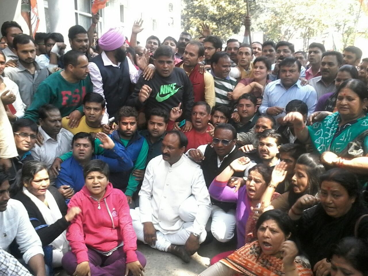 bjp mla ganesh joshi arrest, police force deploy in dehradun