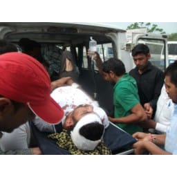Road accident, one died, eight injured, kaithal