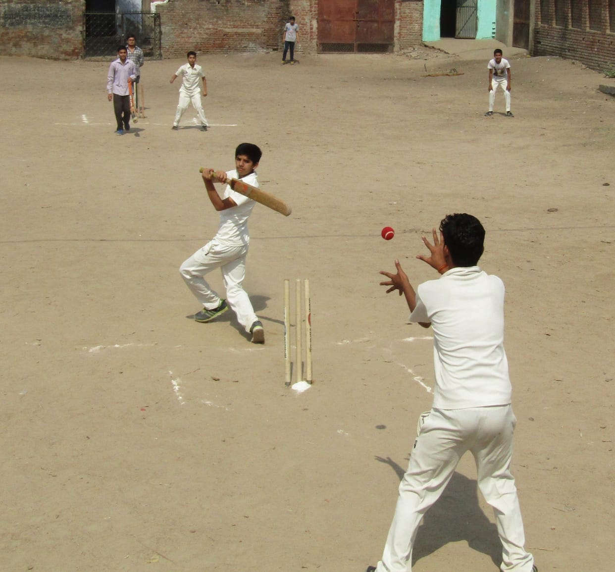 A beat team B by 40 runs