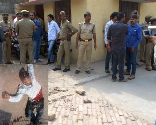 Murder in hazratganj in Lucknow.