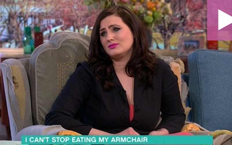 Vicky Cullen can't stop eating her ARMCHAIR due to bizarre addiction
