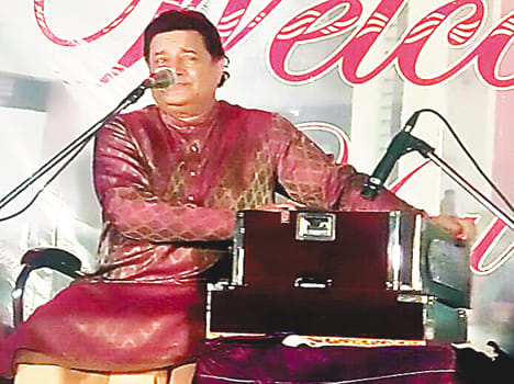 Anup Jalota who charmed the audience in unison